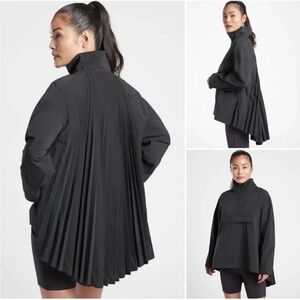 Athleta Black Pleated Jacket